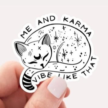 Me and Karma Vibe Like That Taylor Swift Sticker - Aspire Prints