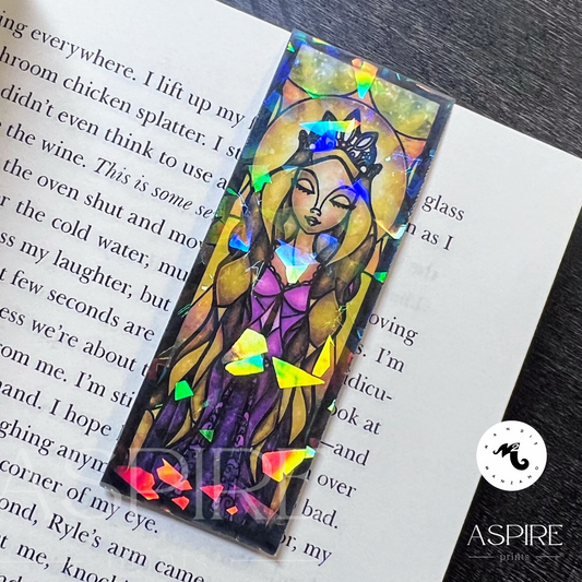 The Lost Princess Stained Glass Magnetic Bookmark - Mandie Manzano x Aspire Prints - Aspire Prints