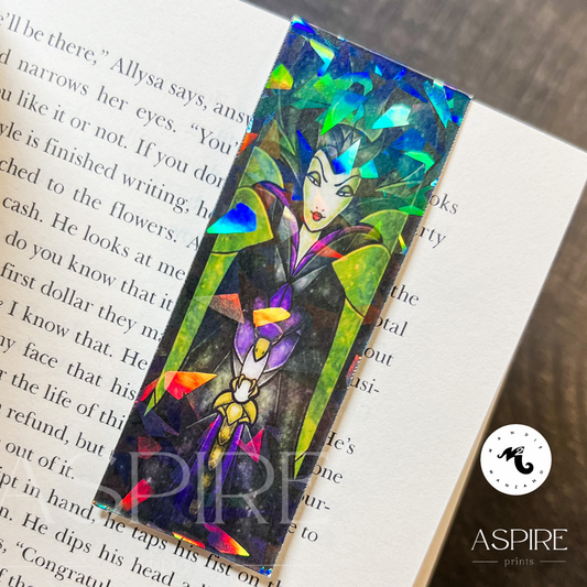 The Evil Fairy Stained Glass Magnetic Bookmark - Mandie Manzano x Aspire Prints - Aspire Prints