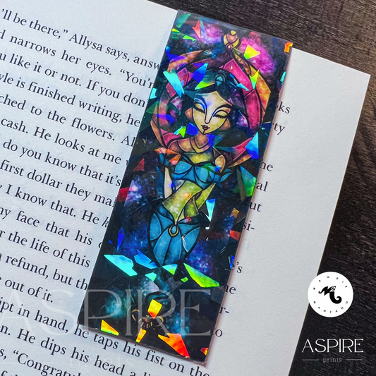 The Arabian Princess Stained Glass Magnetic Bookmark - Mandie Manzano x Aspire Prints - Aspire Prints